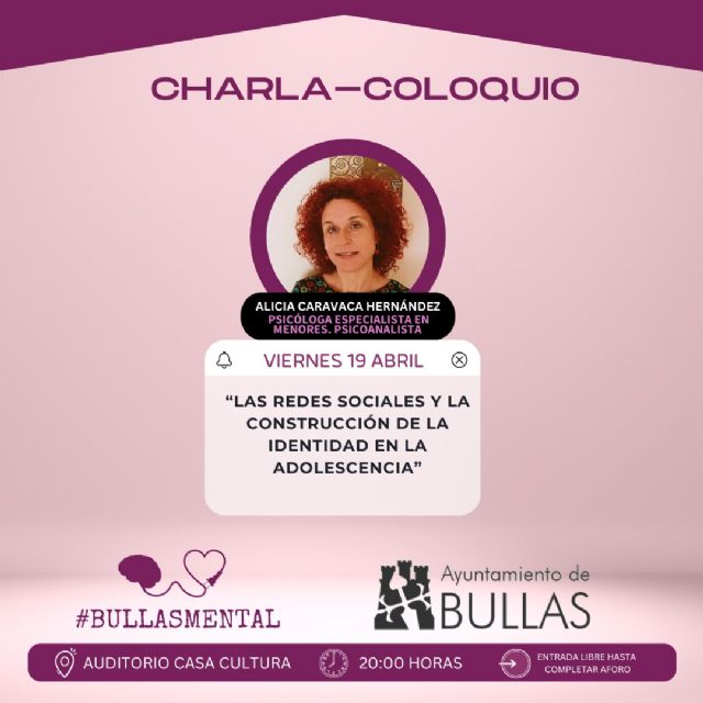 Cuarta charla del Ciclo #BullasMental con Alicia Caravaca