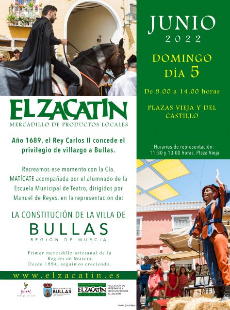 'El Zacatín' de junio recrea la constitución de la Villa de Bullas