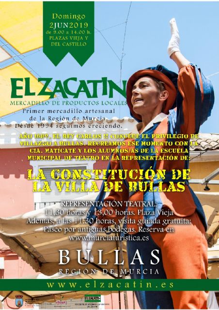 El Mercadillo de artesanía El Zacatín recrea la Constitución de la 'Villa de Bullas' ocurrida en junio de 1690