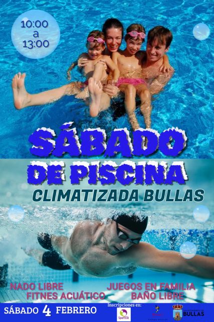 La piscina climatizada abrirá un sábado al mes