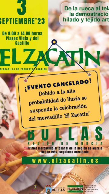 Se suspende la celebración de El Zacatín