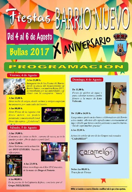El Barrio Nuevo celebra sus fiestas vecinales