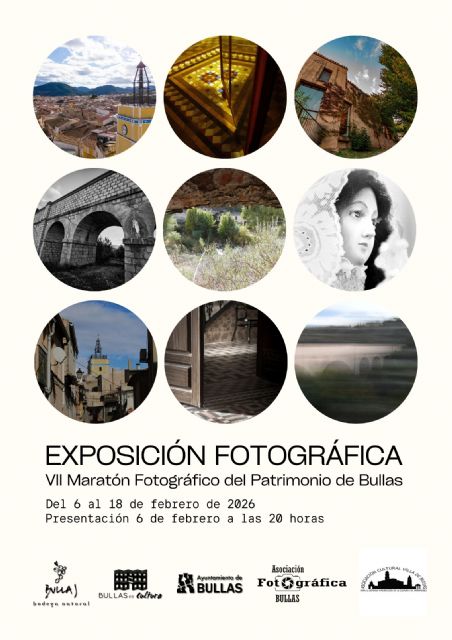 La Sala de Exposiciones de la Casa de la Cultura acoge desde este viernes la exposición VII Maratón Fotográfica sobre el patrimonio de Bullas