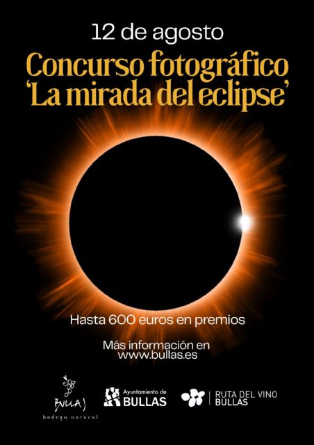 Bullas convoca el concurso fotográfico 'La mirada del eclipse' para captar las mejores imágenes del eclipse solar
