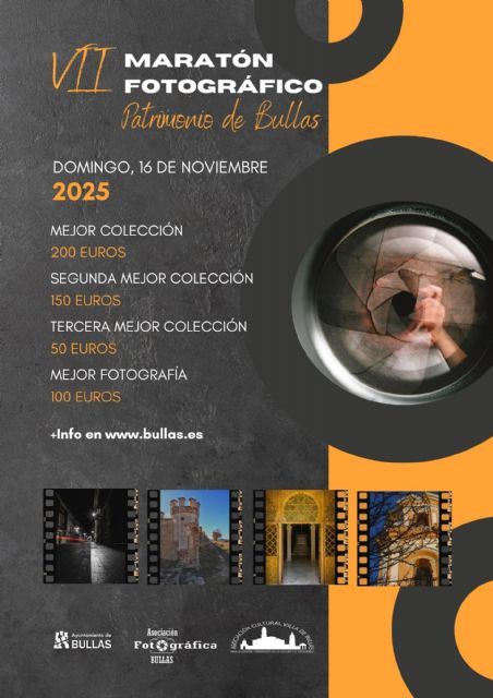 El VII Maratón Fotográfico 'Patrimonio de Bullas' se celebrará el domingo 16 de noviembre
