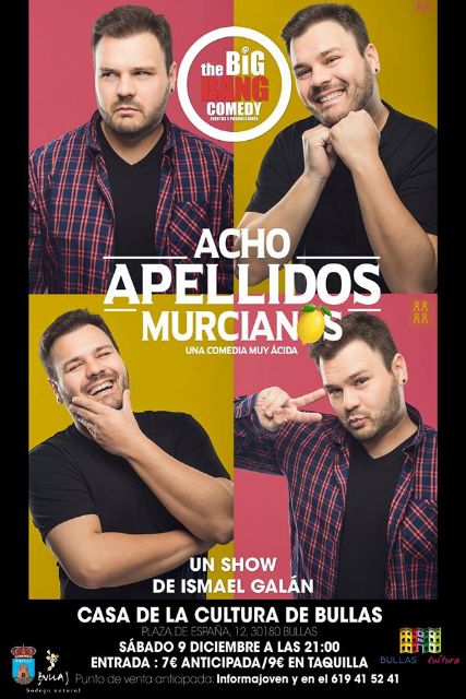 'Acho apellidos murcianos' en el auditorio de la Casa de Cultura