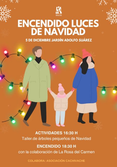 Bullas da la bienvenida a la Navidad con talleres, danza y el tradicional encendido de luces