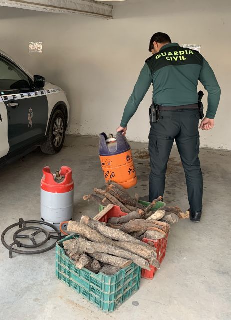 La Guardia Civil detiene a los sospechosos de robar en  una casa de campo de Bullas