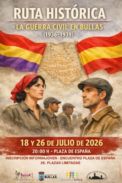 La historia de la Guerra Civil cobra vida en una nueva ruta guiada por Bullas