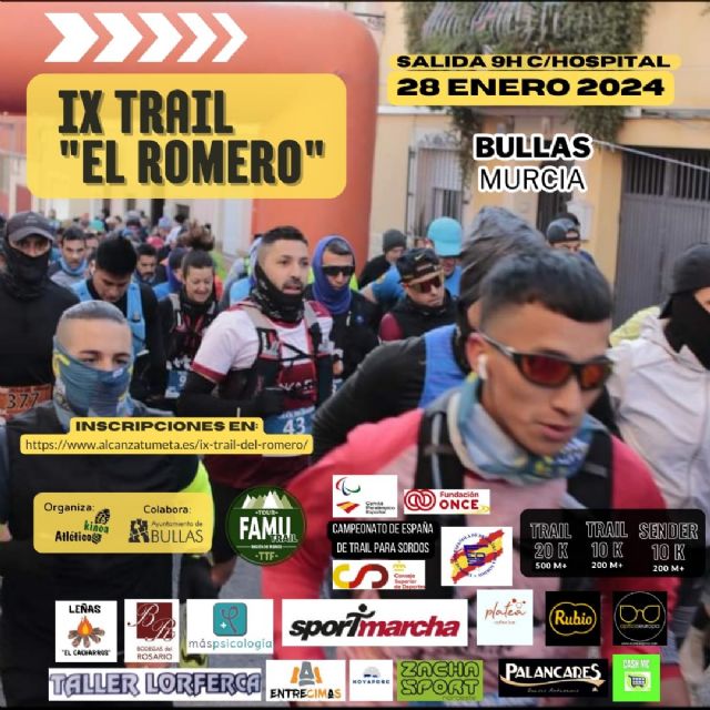 El domingo 28, Bullas acoge la tercera cita de la TTF2024