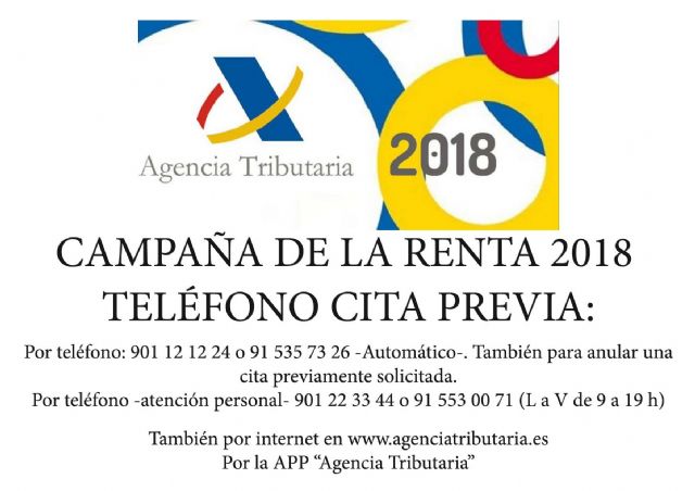 Punto de asistencia al contribuyente para la campaña de la Renta 2018