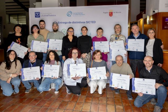 El Sistema de Calidad Turística en Destinos reconoce a 21 empresas y servicios turísticos de Bullas y Moratalla