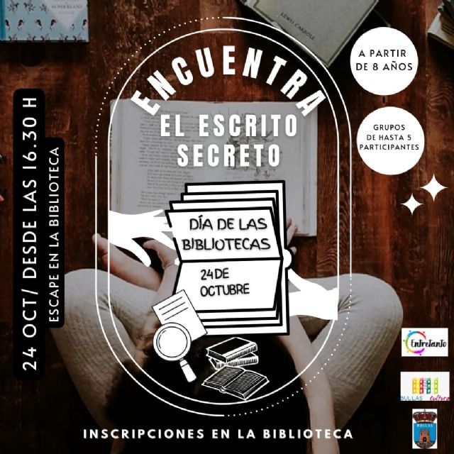 'Encuentra el escrito secreto' es la actividad para conmemorar el Día Internacional de las Bibliotecas en la Biblioteca de Bullas
