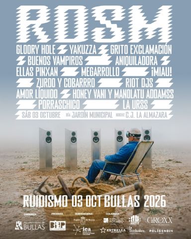 La duodécima edición del festival Ruidismo tendrá lugar en Bullas el sábado 3 de octubre