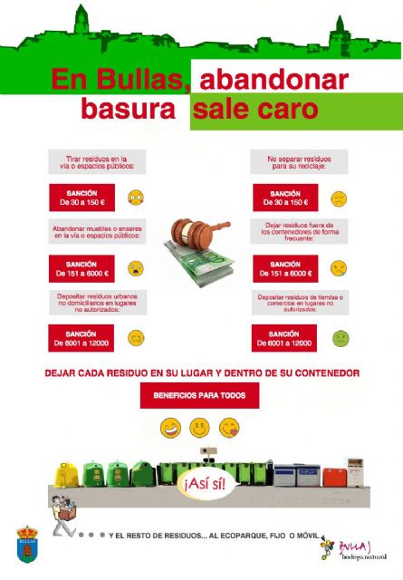 Presentada la campaña 'En Bullas, abandonar basura sale caro'