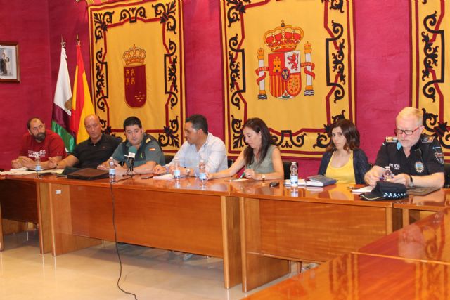Se reúnen en el Ayuntamiento de Bullas los agentes implicados que velan por la seguridad en los campos