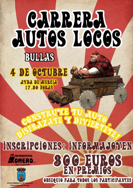 La II carrera de Autos Locos de Bullas calienta motores