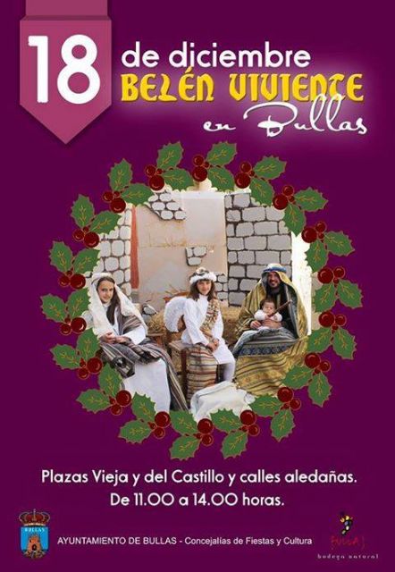 Bullas recrea este domingo un Belén Viviente