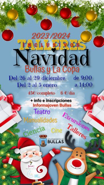 Talleres de Conciliación durante la Navidad en Bullas y La Copa