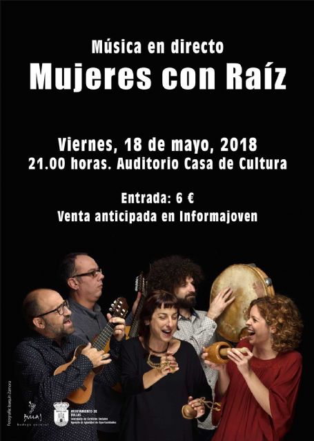 'Mujeres con raíz' ofrecen un concierto este viernes en la Casa de Cultura