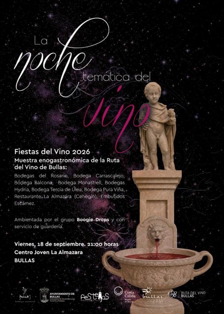 La Noche Temática del Vino se celebra este viernes en La Almazara