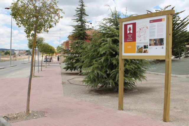 Colocan la señalización del Camino de la Cruz a su paso por Bullas