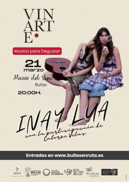 Ina & Lua protagonizan el segundo concierto del ciclo 'Música para degustar' en Vinarte 2026