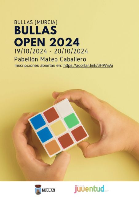 Torneo 'Bullas Open 2024' de Speedcubing