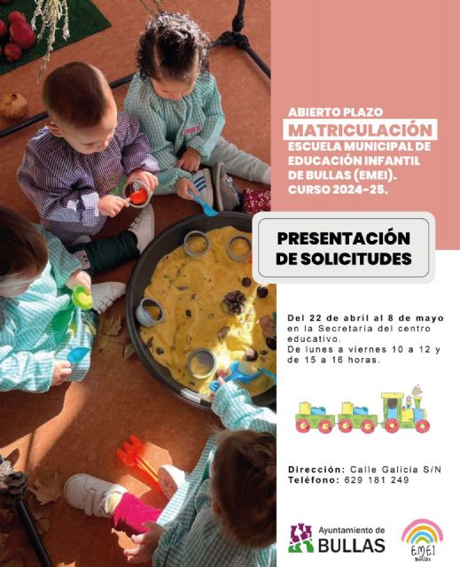 Matriculación en la Escuela Municipal Infantil