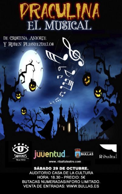 Llega a Bullas el musical 'Draculina' por Halloween