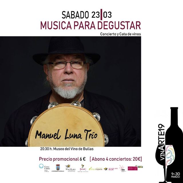 Manuel Luna Trío actúa dentro del ciclo ´Música para degustar´