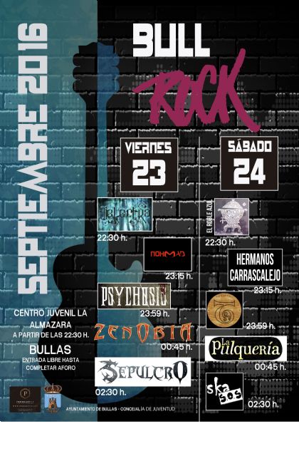 'La Almazara' acoge el Festival Bullrock de música heavy, rock y ska