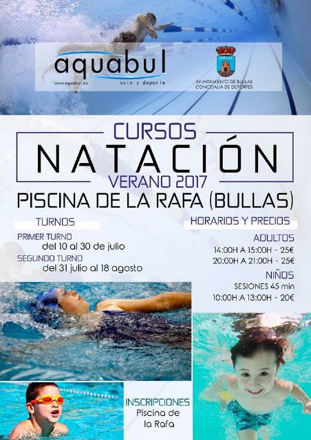 Cursos de natación, conciertos, batucada y muchas actividades este verano en la piscina de La Rafa