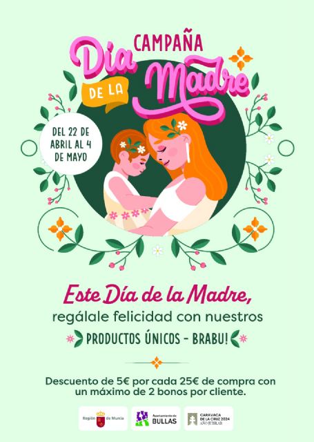 El Ayuntamiento de Bullas lanza una campaña especial por el Día de la Madre para incentivar las compras en el pequeño comercio local