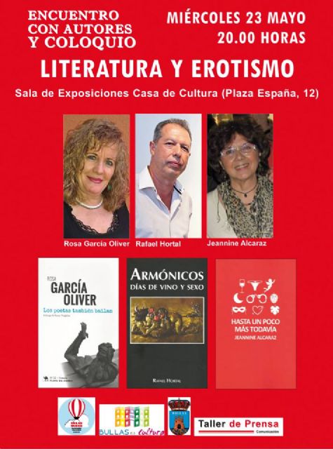 Encuentro literario con el erotismo de fondo