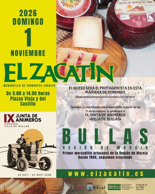 El domingo 1 de noviembre nueva edición del mercadillo tradicional El Zacatín junto a la IX Junta de Animeros