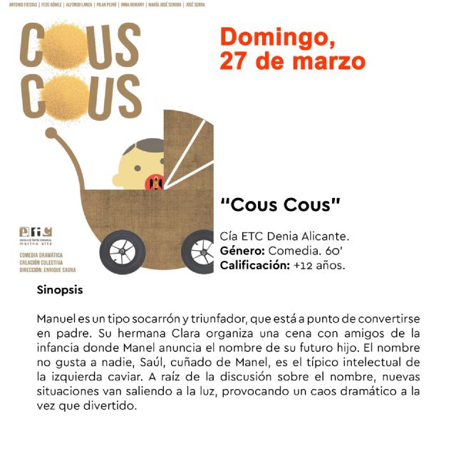 Teatro aficionado con ETC y su obra 'Cous Cous'
