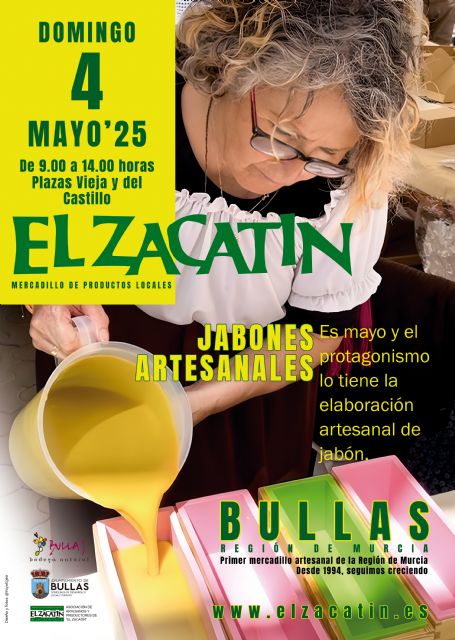 'El Zacatín' vuelve el domingo 4 de mayo con la elaboración artesanal de jabón como temática central