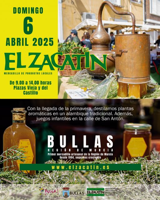 El Mercadillo 'El Zacatín' da la bienvenida a la primavera con plantas aromáticas y destilación tradicional
