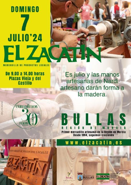 'El Zacatín' de julio dedica su actividad central a los trabajos de la madera