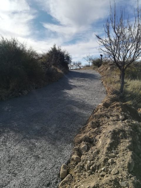 Acondicionado el firme del camino de El Zorro en el término de Bullas