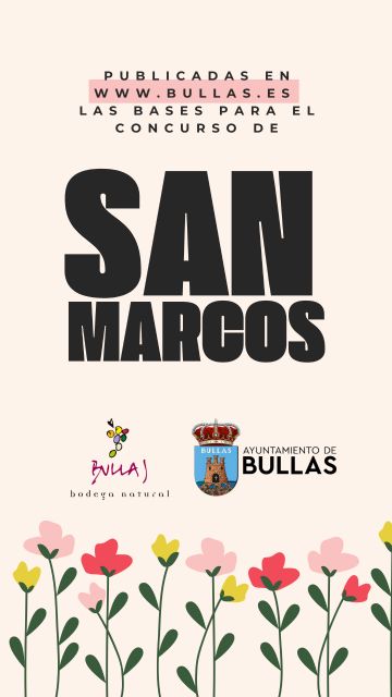 La concejalía de Festejos convoca el concurso para la elaboración del 'Cartel Anunciador de las Fiestas de San Marcos 2025'