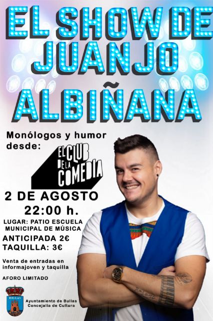 El humor de Juanjo Albiñana llega a Bullas