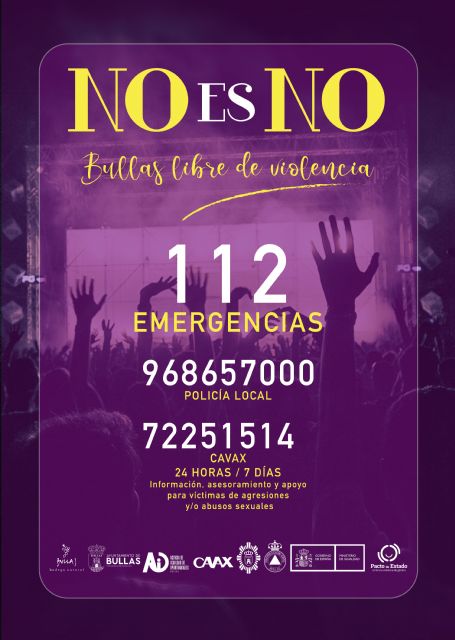 'No es No. Bullas libre de violencia' campaña de la Concejalía de Igualdad durante estas fiestas
