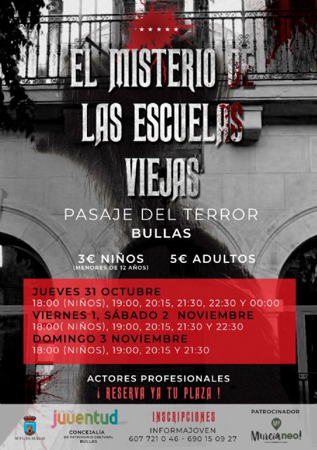 Entradas agotadas para el pasaje del terror en las Escuelas Viejas