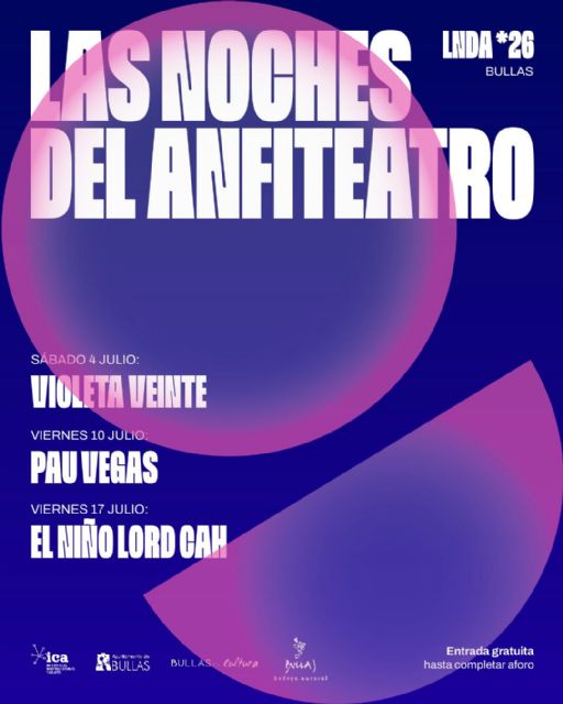 Las Noches del Anfiteatro comienzan este sábado con el concierto de Violeta Veinte