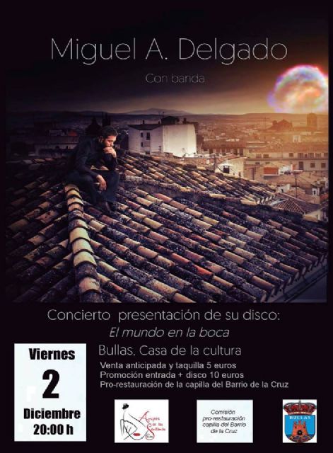 Miguel A. Delgado presenta su disco 'El mundo en la boca' este viernes en la Casa de Cultura