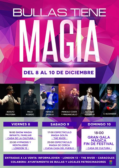 La magia envolverá Bullas del 8 al 10 de diciembre