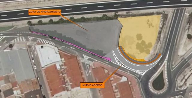 Obras de mejora del aparcamiento público situado junto a la salida 41 de la autovía