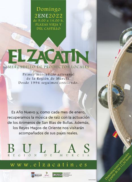 El Zacatín de enero contará con la música de los Animeros de San Blas y la visita de los Reyes Magos de Oriente